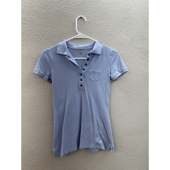 Gap Childrens Shirt Girls Size XS Purple Polo Shirt Short Sleeve - Picture 1 of 12